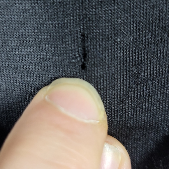 SHEIN Black Short Sleeve Tee with Pink Ghostface Phone "NO YOU HAND UP " Graphic - Picture 5 of 11